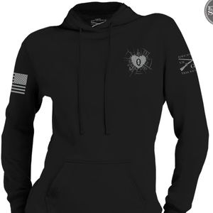 Grunt Style Full Hooded Heart of a Queen Soul Warrior Sweatshirt L Black